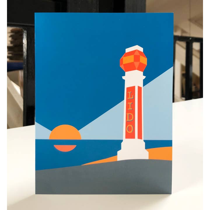 Margate Lido lykønskningskort for engroshandel hos Rebecca Pymar