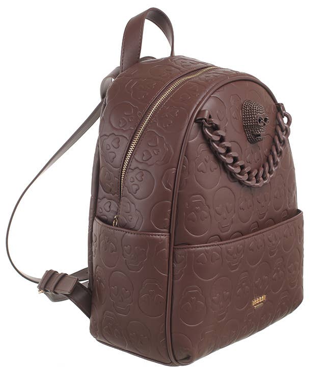 Bessie London – wholesale Backpack – Women's – SKULL CHAIN BACKPACK0