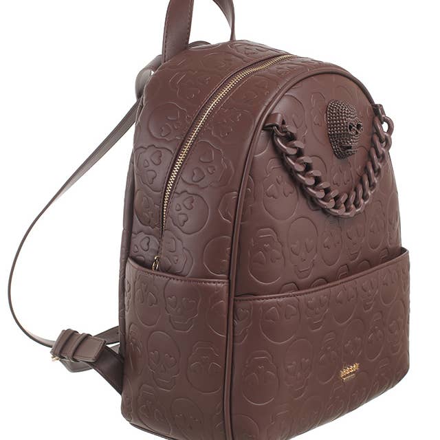 Bessie London - Wholesale Backpack - Women's - SKULL CHAIN BACKPACK8