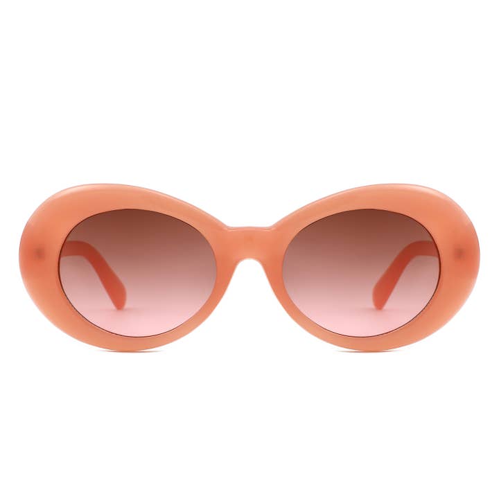 Cramilo Eyewear - Wholesale Sunglasses - Women's - Retro Clout Oval Fashion Goggles Irregular Sunglasses9