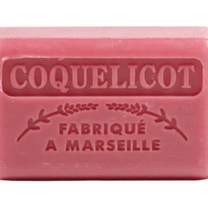 French Soap Wholesale - Vente Pains de savon - Savon français en gros de coquelicot sauvage 125g1