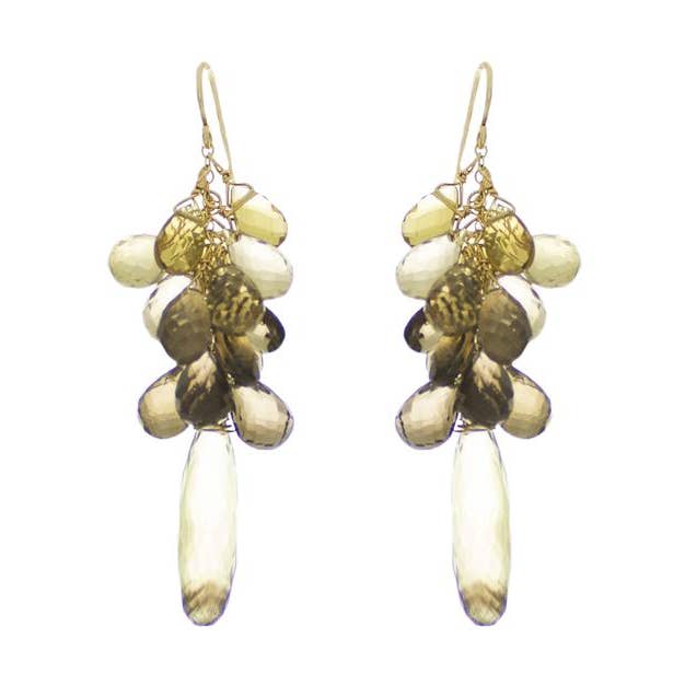 Olivine Drop Earrings for wholesale by Rafia