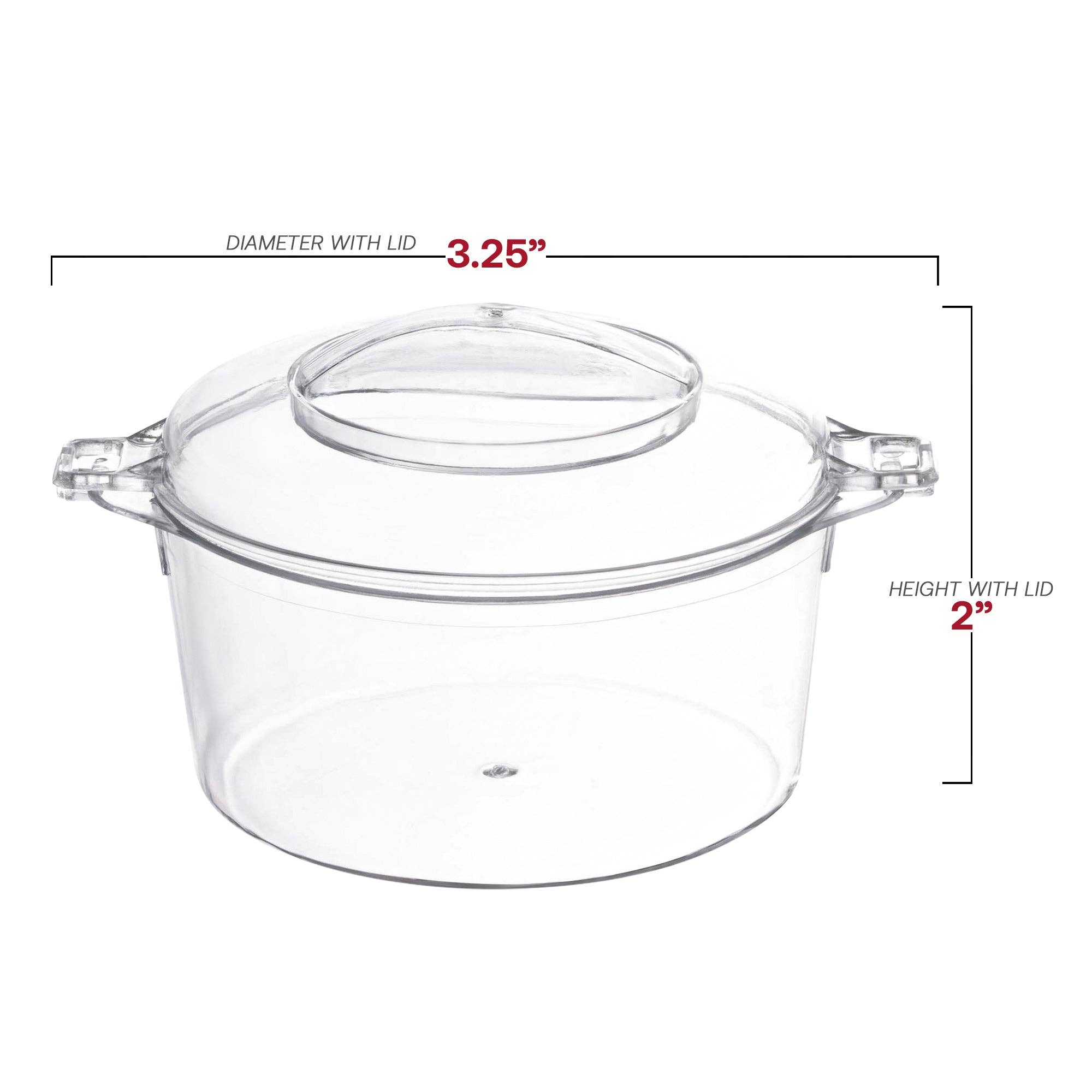 Smarty had a Party - Wholesale Disposable Cup - 3.4 oz. Clear Round Plastic Mini Dessert Pots - 288 pcs2