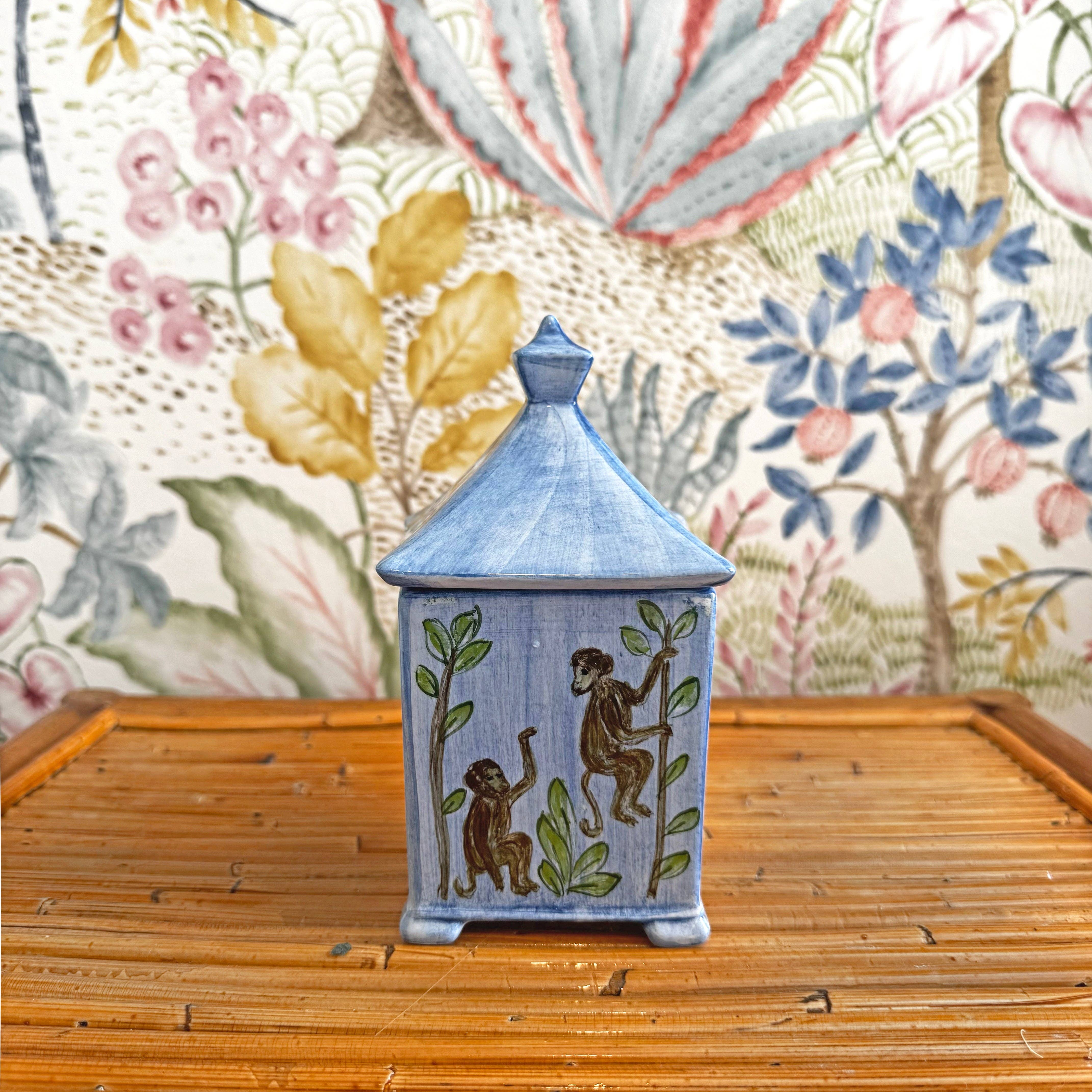 Duggan Society - Wholesale Novelty Candle - monkey dance candle blue1