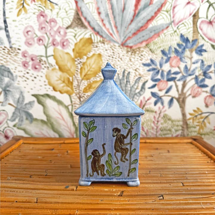 Duggan Society - Wholesale Novelty Candle - monkey dance candle blue1