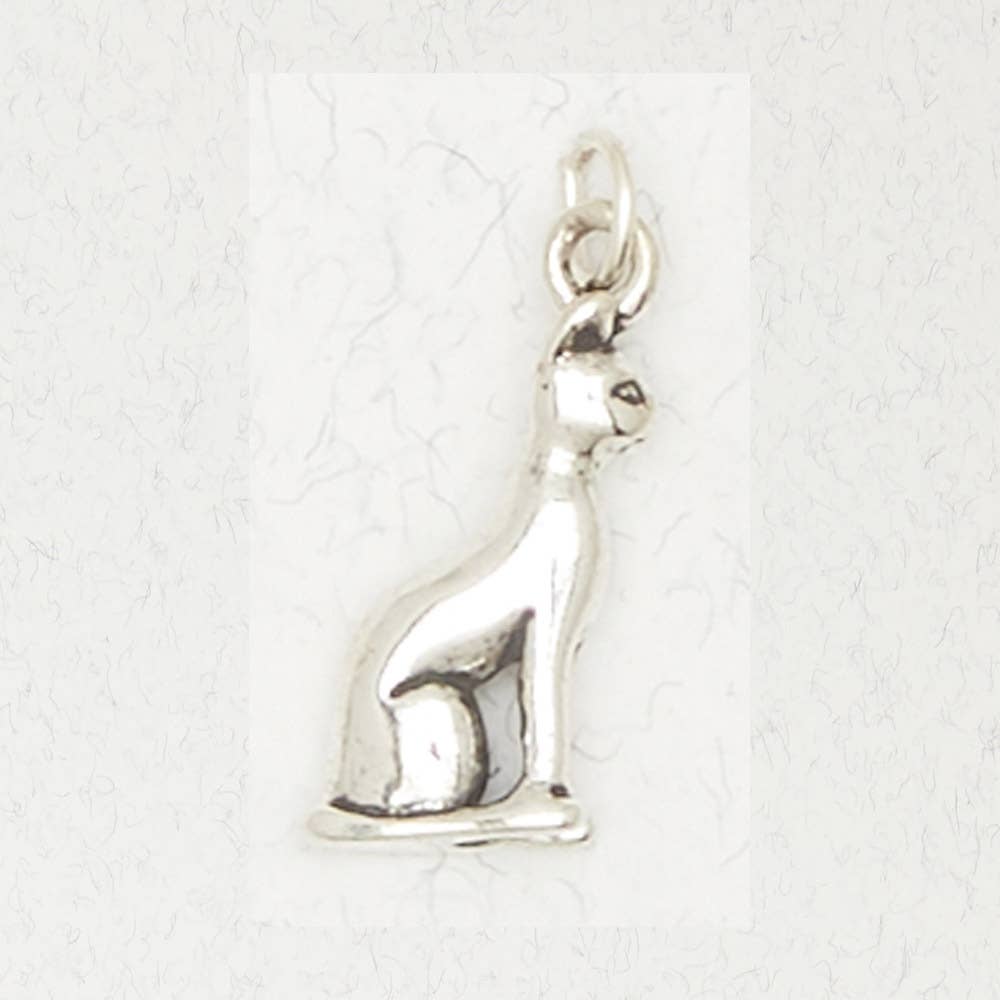 Nirvana LLC - Wholesale Individual Charm/Pendant - Sterling Silver Pendant - Bastet