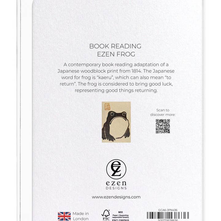 Ezen Trade - Wholesale Everyday Greeting Card - BOOK READING EZEN FROG: Greeting Card1