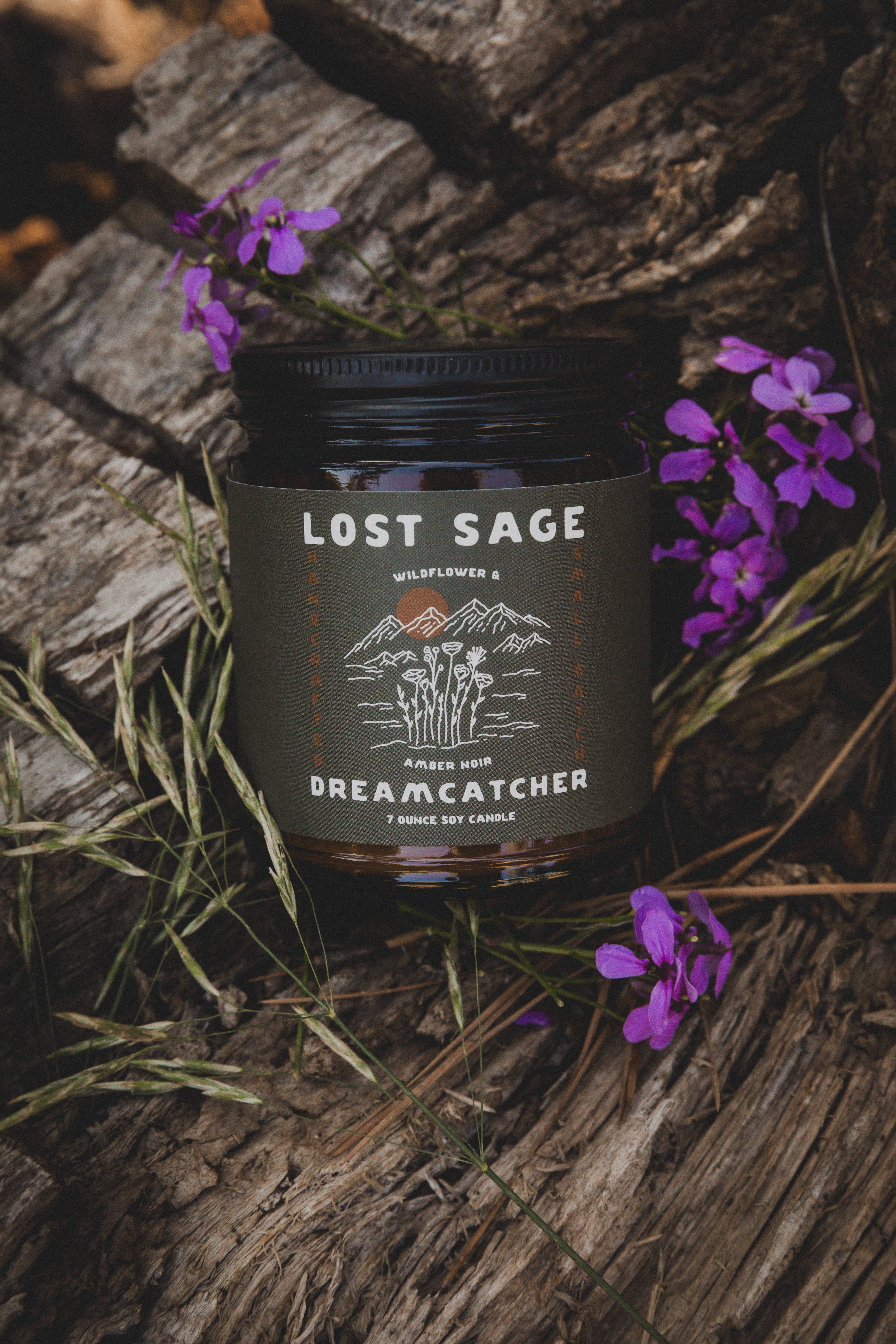 Lost Sage – wholesale Jar/filled candle – Dreamcatcher Soy Candle1