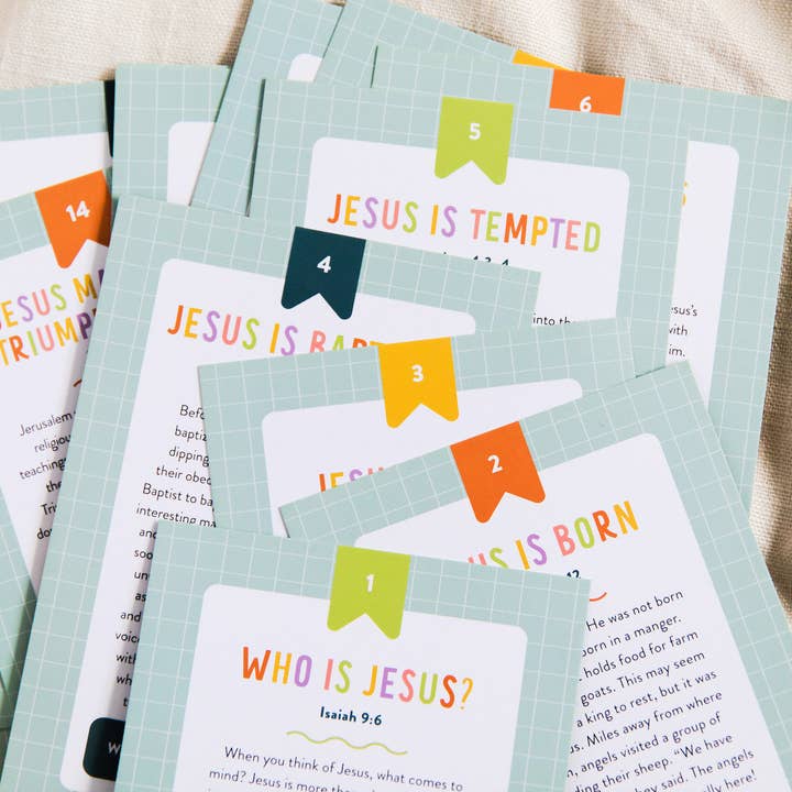 The Daily Grace Co - Wholesale Learning Cards - Kids & Baby - Life of Jesus Kids Cards Set2