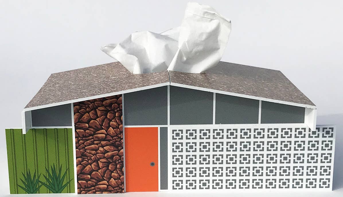 Destination PSP - Vente Boîtes à mouchoirs - Housse pour boîte à mouchoirs Midcentury - Twin Palms2