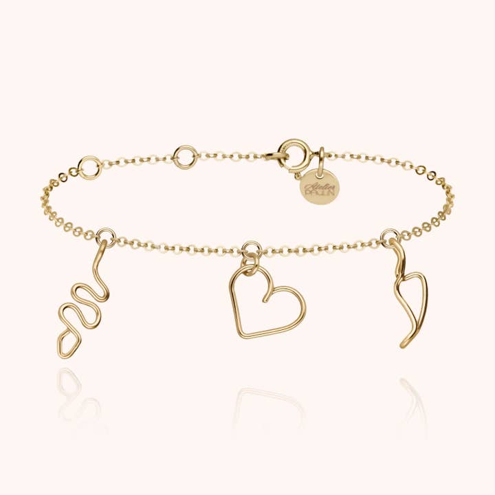 Dare to Love Me Charms Bracelet for wholesale by Atelier Paulin US