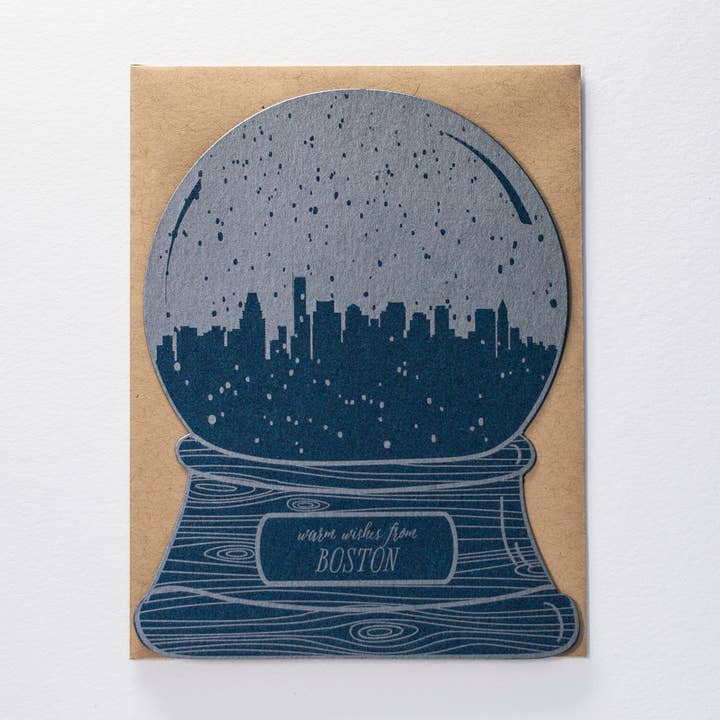 Boston Snow Globe for wholesale by Pistachio Press