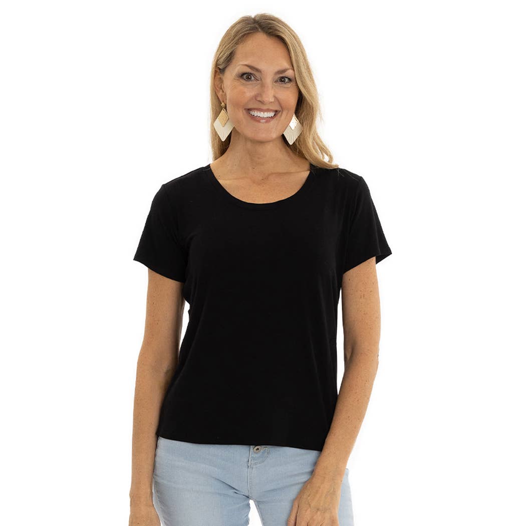 Flying Colors Apparel - Wholesale T-Shirt - Women's - The Scarlet Scoop Neck Tee0