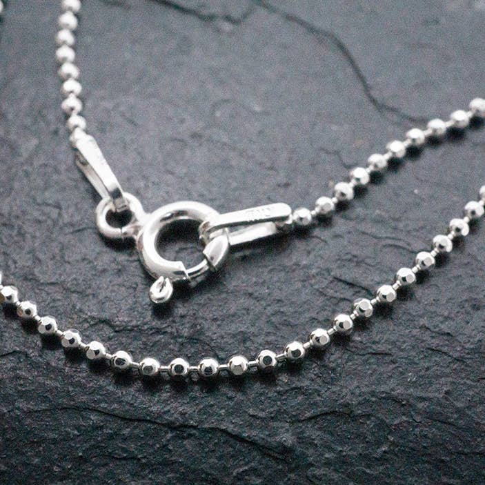 Faceted Bolitas Chain for wholesale by Corazón Sterling