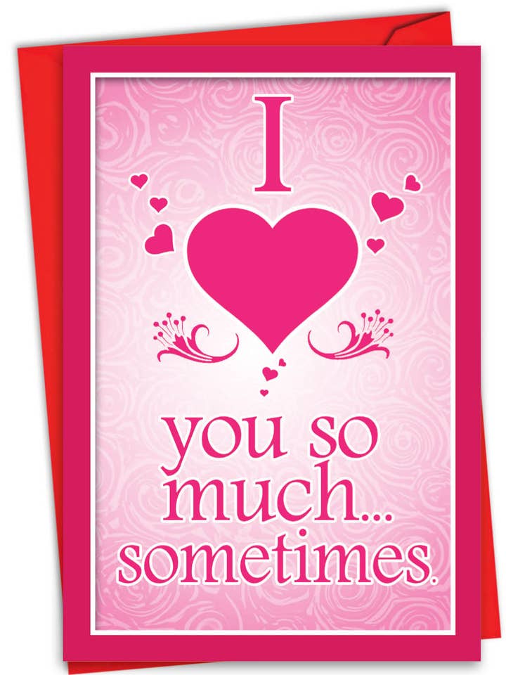 (1 Card) Valentine's Day Card - Love You So Much for wholesale by NobleWorks