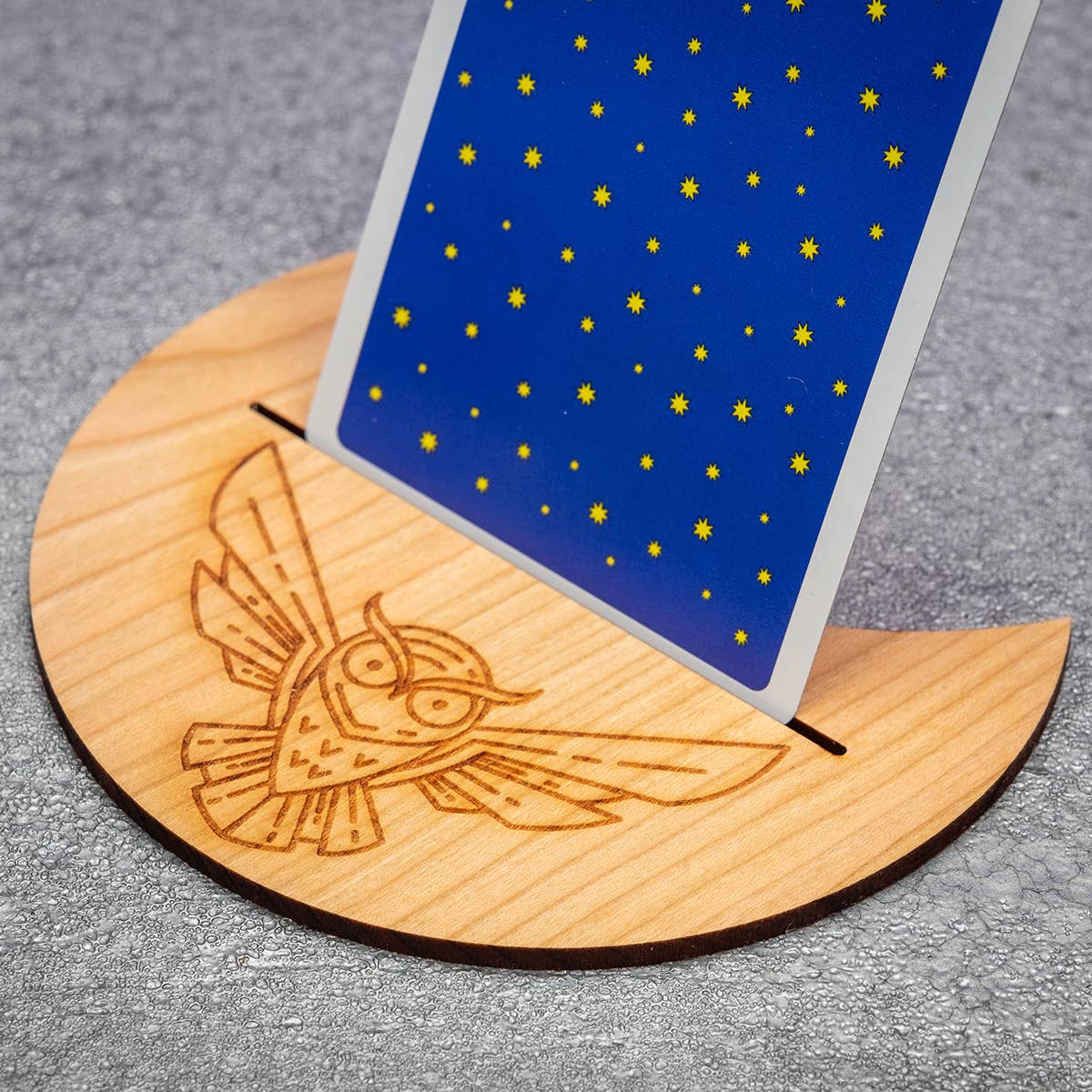Phoenix Revolution Press – wholesale Card holder – Unisex – Owl Tarot Card Holder Made in USA Oracle Card Display2