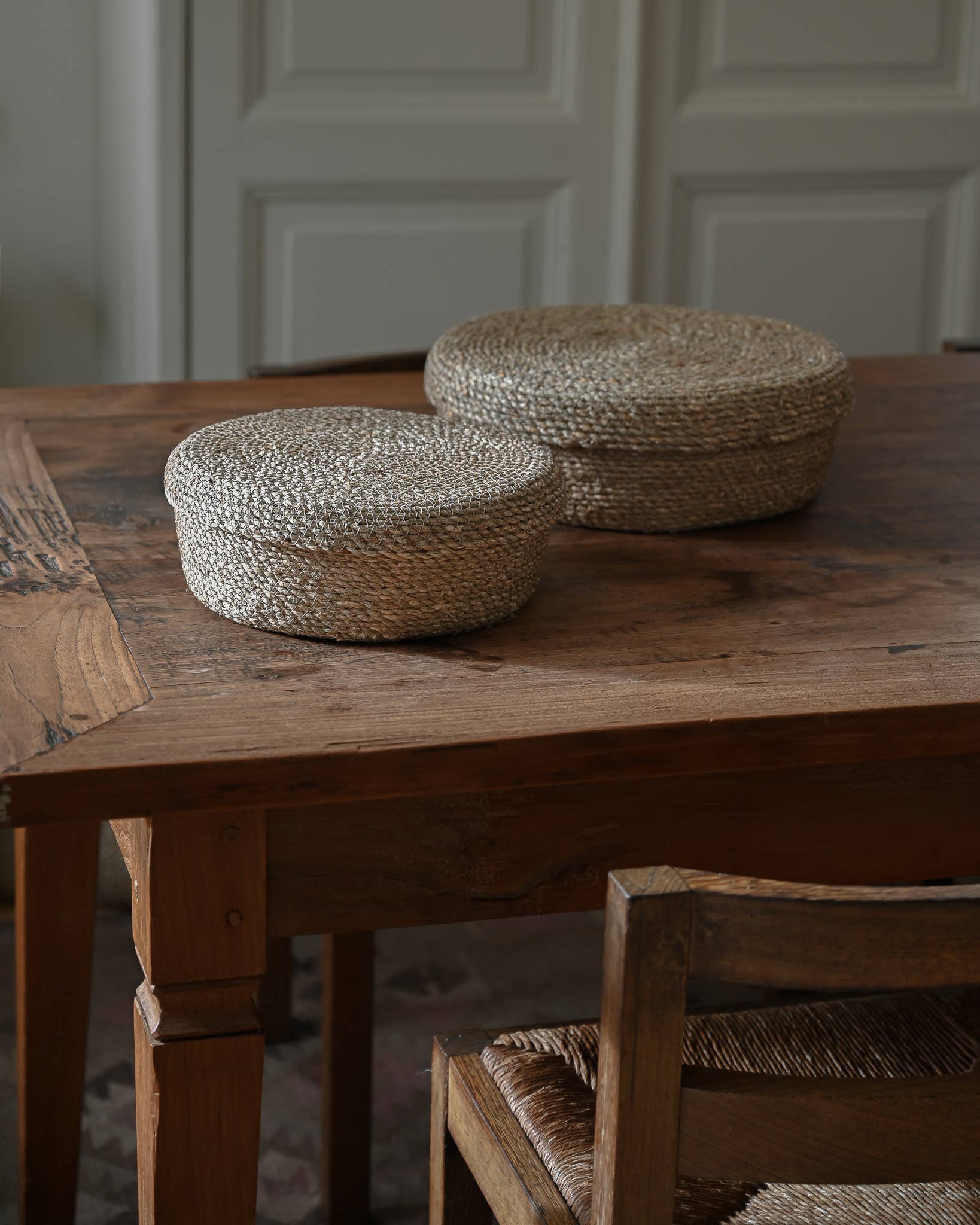 SUNNY HOME - Wholesale Basket - Round Seagrass Basket with Lid – Souk Round Set of 21