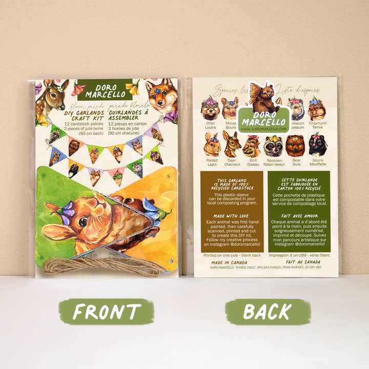 Doro Marcello - Wholesale Bunting/Garland - Animals Paper Garlands | DIY Craft Kit | Birthday Bunting1