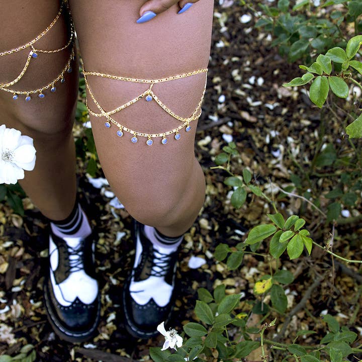 VidaKush - Wholesale Face/Body Chain - Princess Leg Chain1