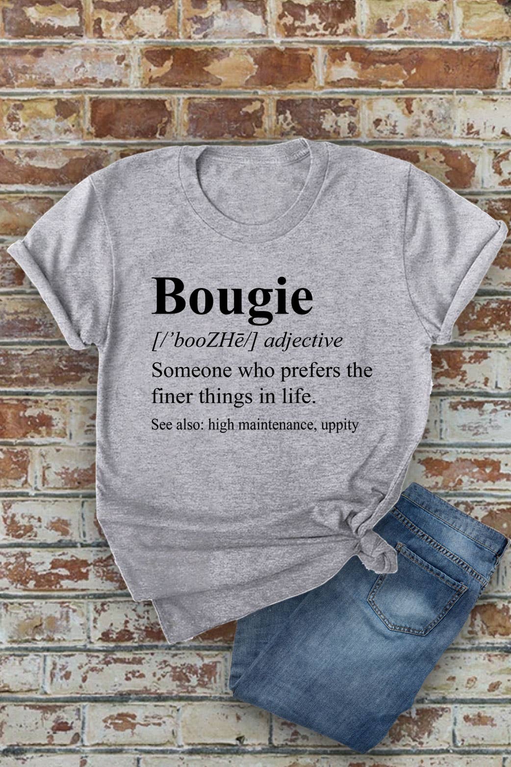 Top Avenue – Engroshandel T-shirt med print - Dame – Bougie Definition, Unisex rundhalset T-shirt6
