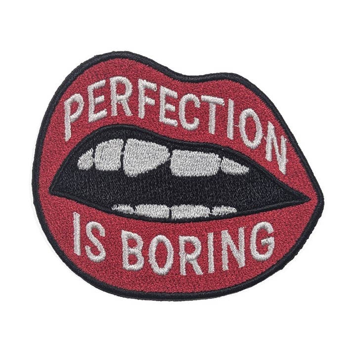Perfection Is Boring Patch for wholesale by Shady Front
