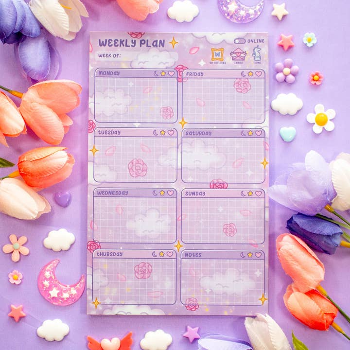 Unicorn Eclipse - Wholesale Planner - Pastel Academia Weekly Planner Pad