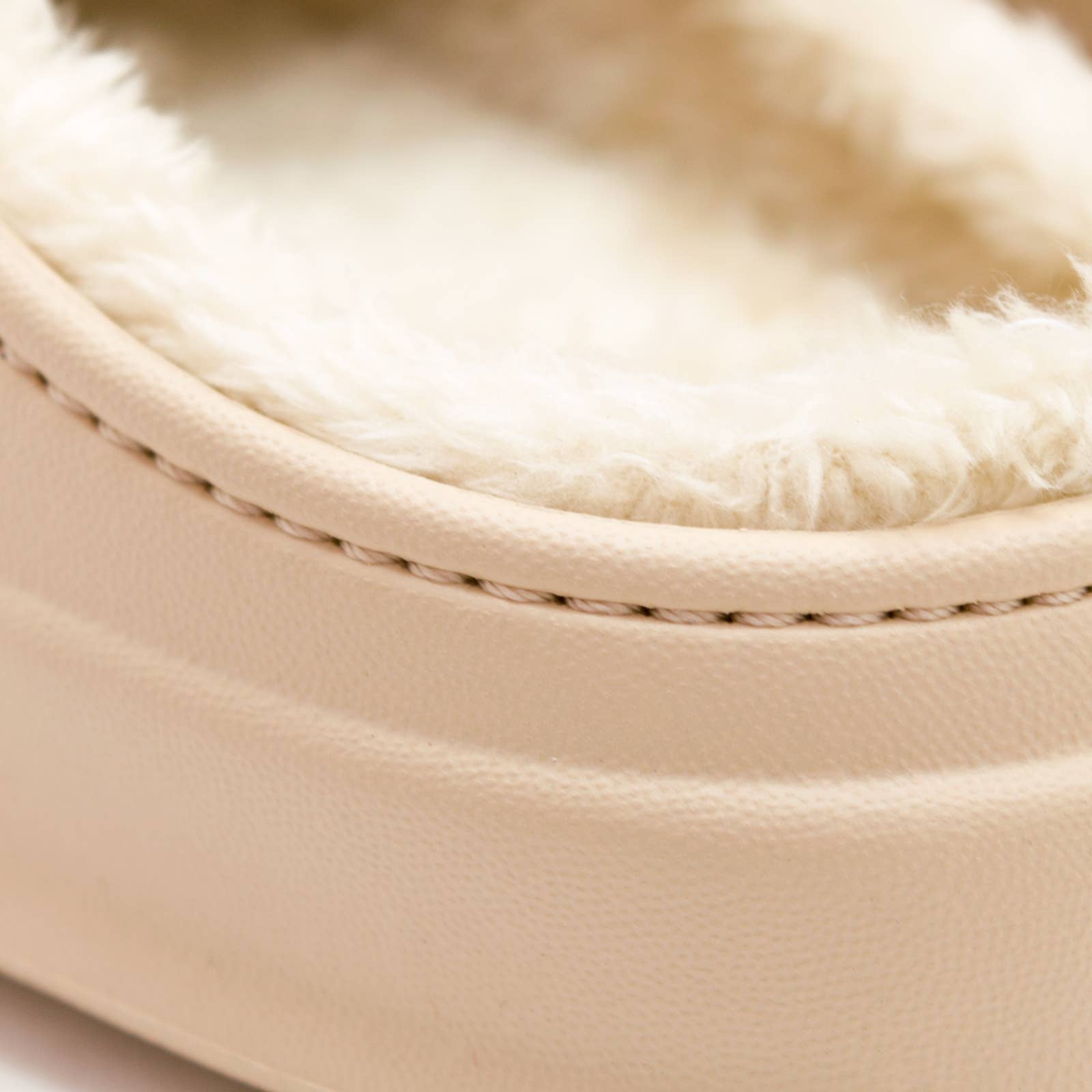 Avispas - Vente Mules – femme - Mule d’hiver végan beige Simson avec chaussette basse6