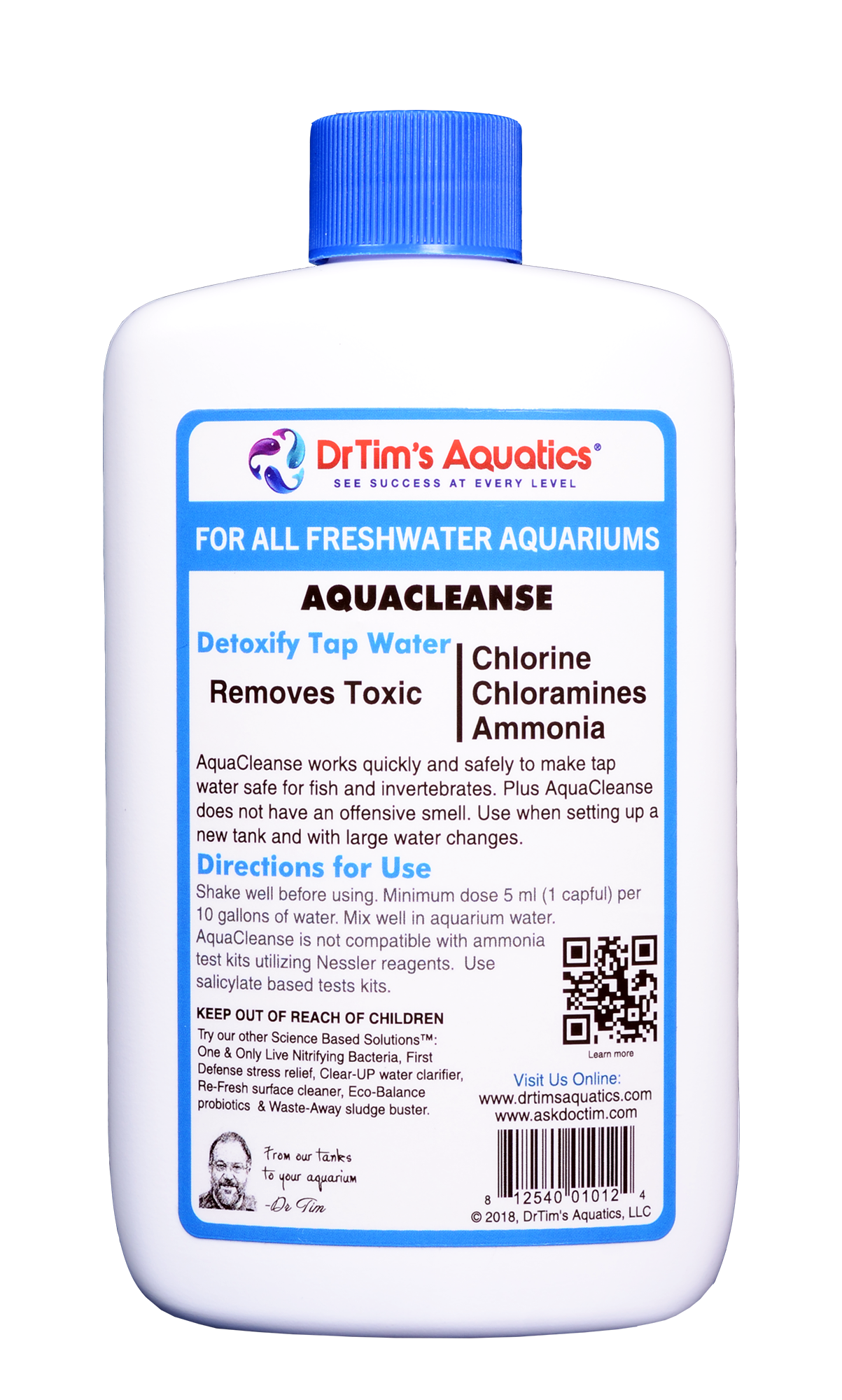 DrTim's Aquatics - Wholesale Pet Supplement - Not Cat/Dog - Freshwater AquaCleanse3