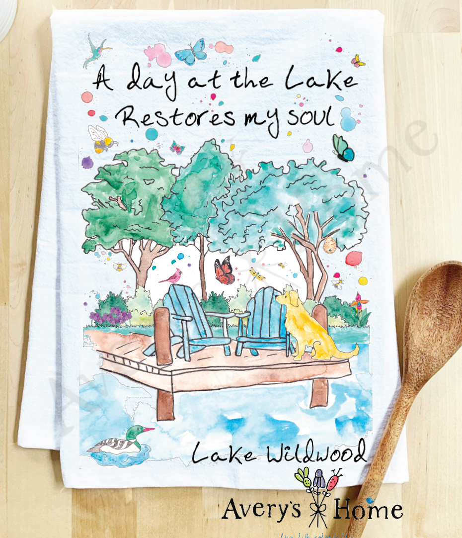 Avery's Home - Wholesale Tea Towel - A Day at the Lake or River Customizable Tea Towel51