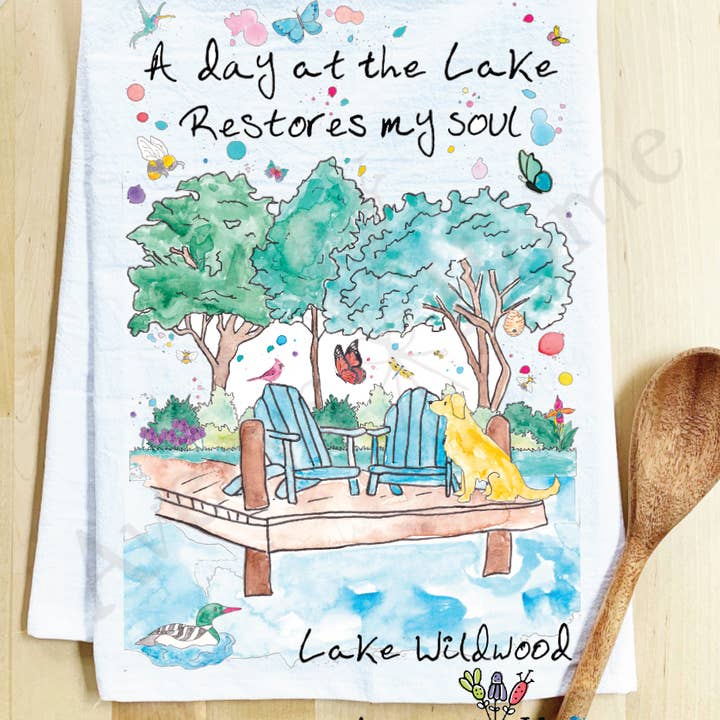 Avery's Home - Wholesale Tea Towel - A Day at the Lake or River Customizable Tea Towel51