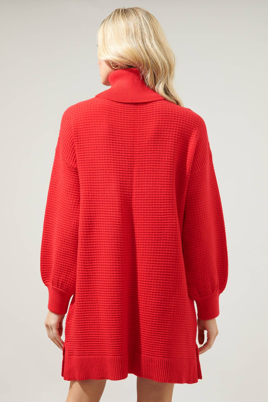 Sugarlips - Vente Robe – femme - Robe-pull col roulé en maille gaufrée Shawnee10