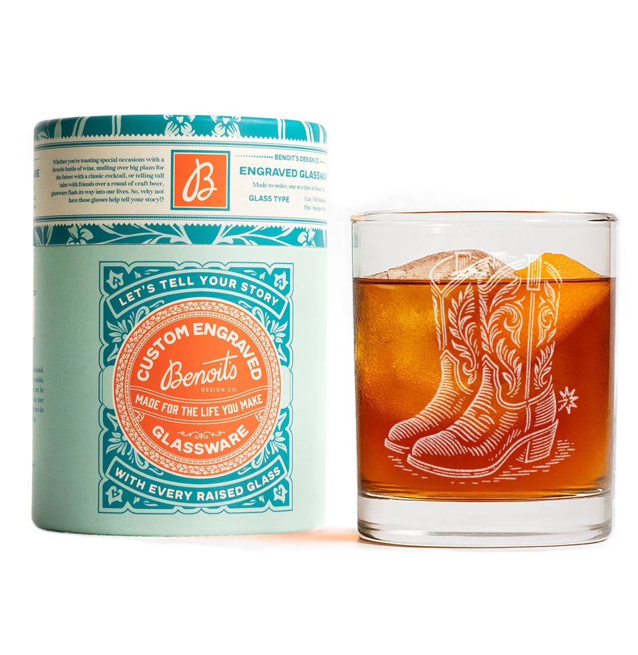 Benoit's Design Co. - Wholesale Cocktail/Liquor Glass - Cowboy Boots Drinking Glasses2