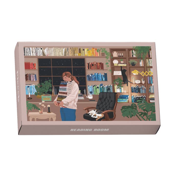 Mini-Puzzle Reading Room, 99 pieces for wholesale by Piecely Puzzles