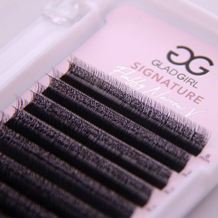 GladGirl - Wholesale False/Fake Eyelashes - Signature Mink Double Layered Fluffy Narrow V5
