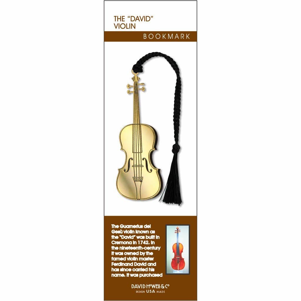 David Howell and Company - Venta al por mayor Marcapáginas - El marcador de metal para violín "David", HECHO en EE. UU.1