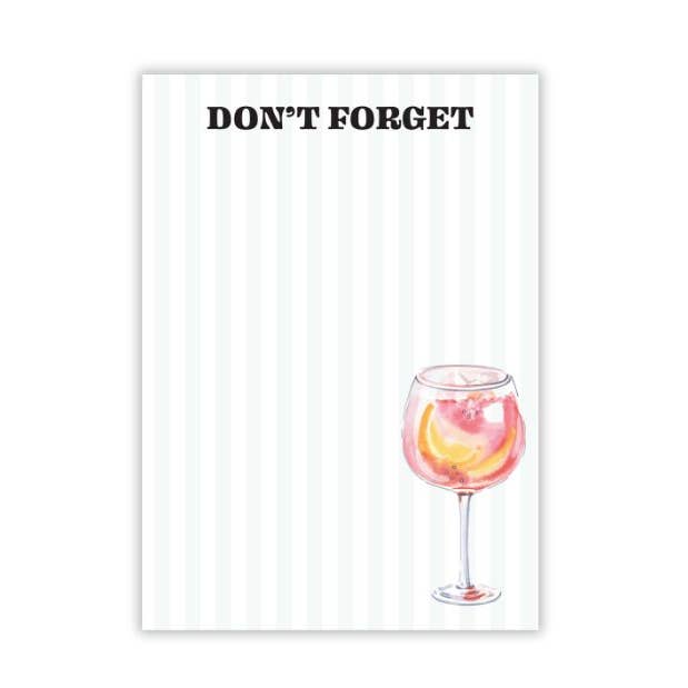 Cocktail Hour Post-it® Notes -3x4 - Rose' Wine sticky notes for wholesale by Post-it® Notes Design Series