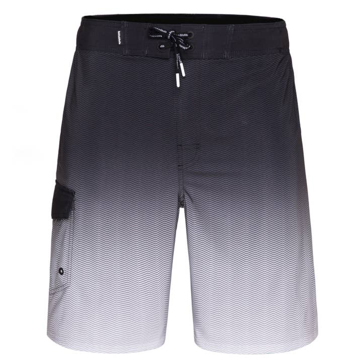 Rokka & Rolla - Wholesale Swim Shorts - Men's - Men's 9" Half Elastic Waist Board Swim Shorts Swimwear41