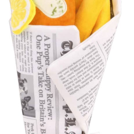 P.L.A.Y. International Classic – Jouet fish and chips pour chien pour la vente par Only An Ocean Europe