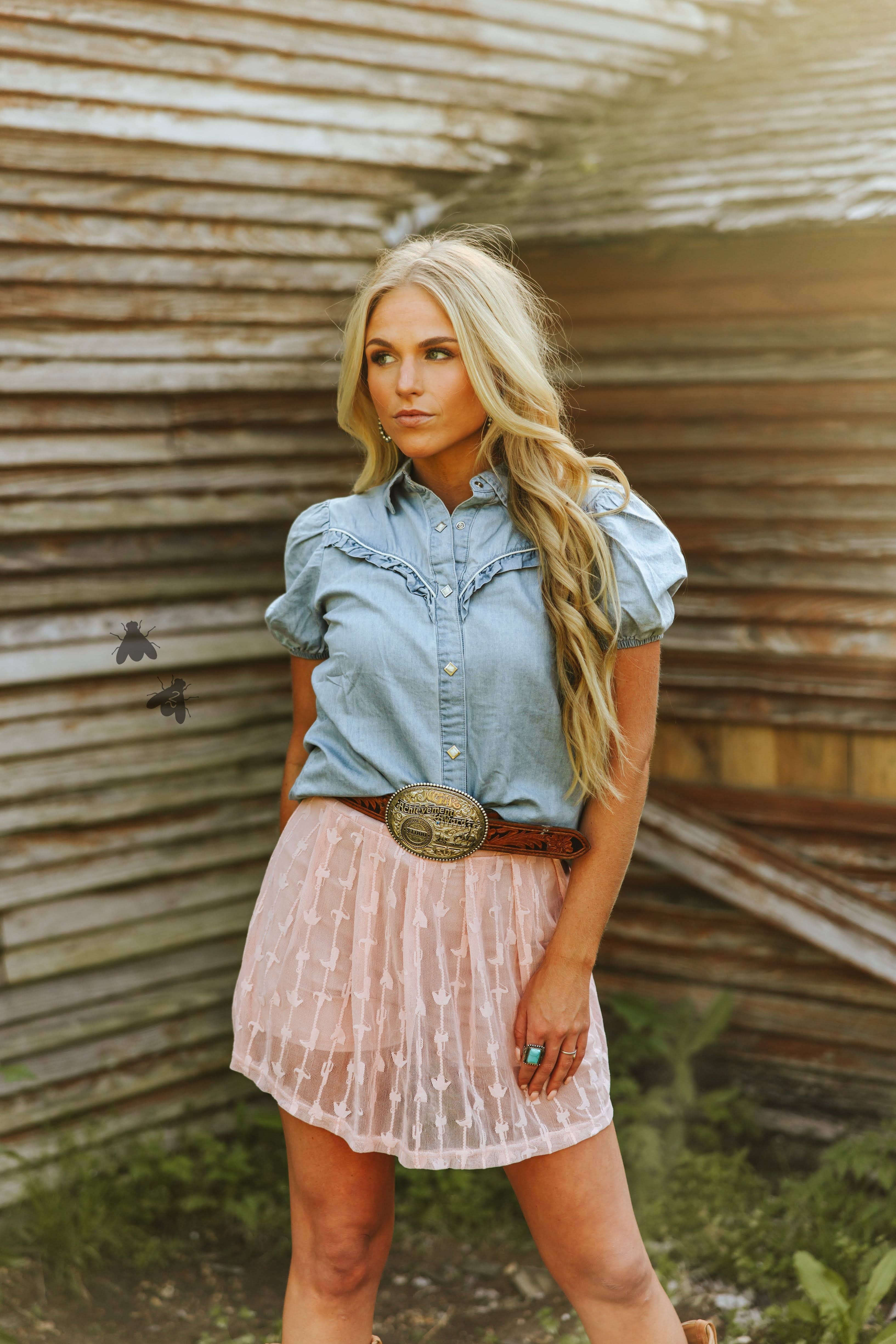 2 Fly Co - Wholesale Skort - Women's - LINGO LACE SKORT *DUSTY ROSE0