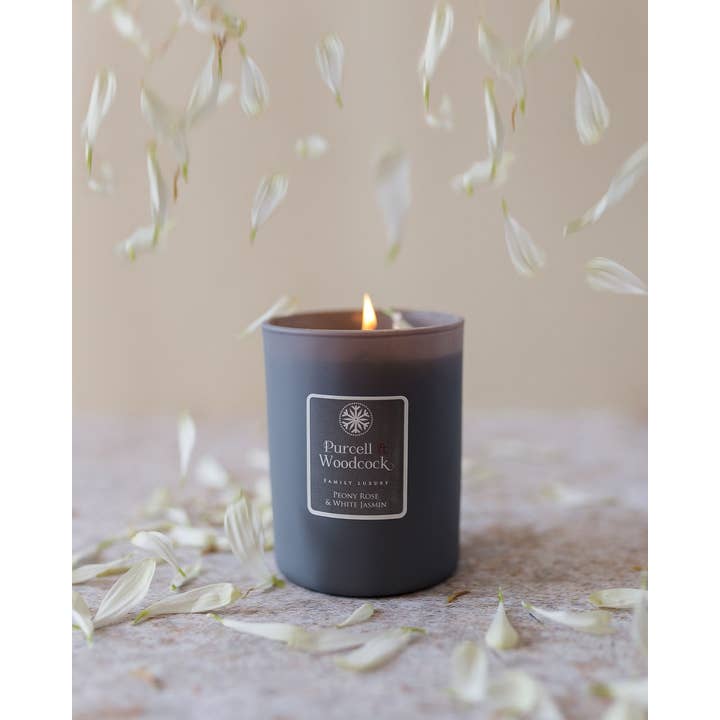 Purcell & Woodcock – wholesale Burkljus – Pionros & Vit Jasmin Doftljus