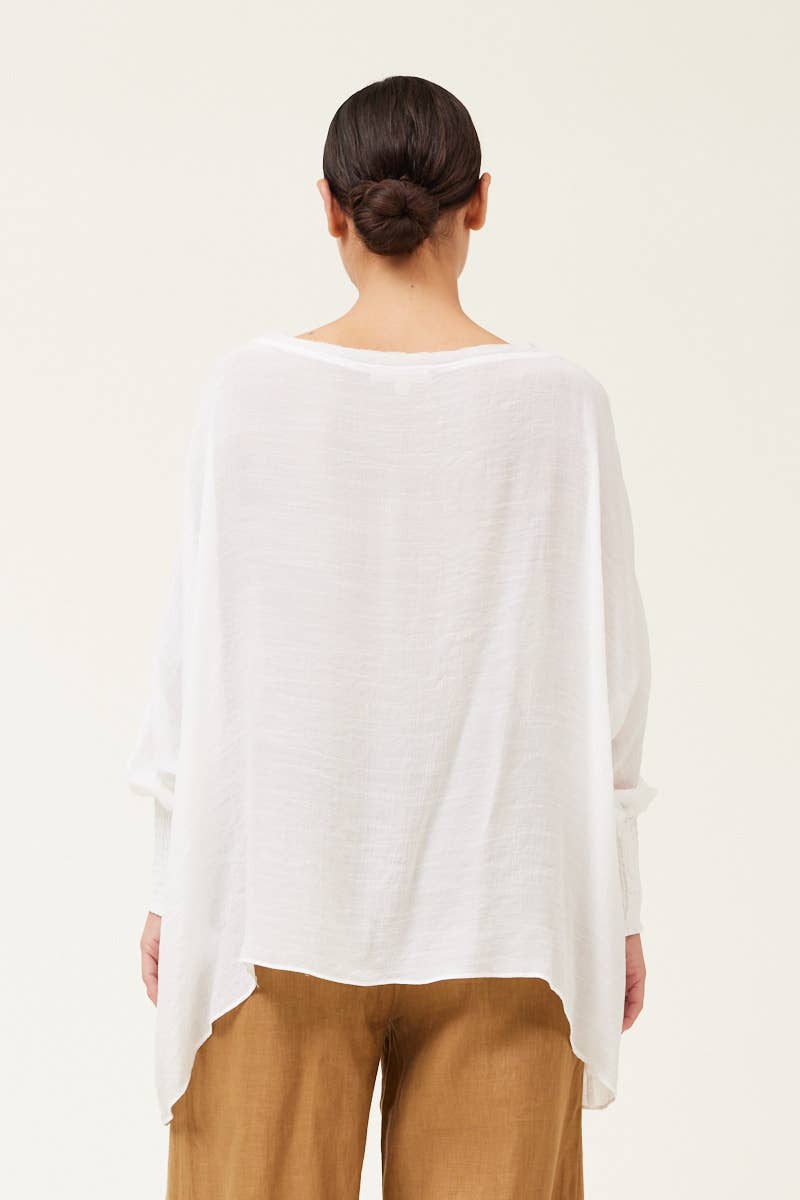 Grade & Gather - Vente Chemisier – femme - 40250PP - BLOUSE À MANCHES SMOCKÉES2