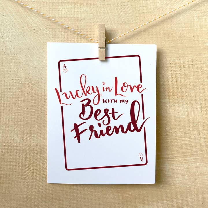 Tur i kärlek med min bästa vän, Tomt inuti kort för wholesale av EAM Art Shop