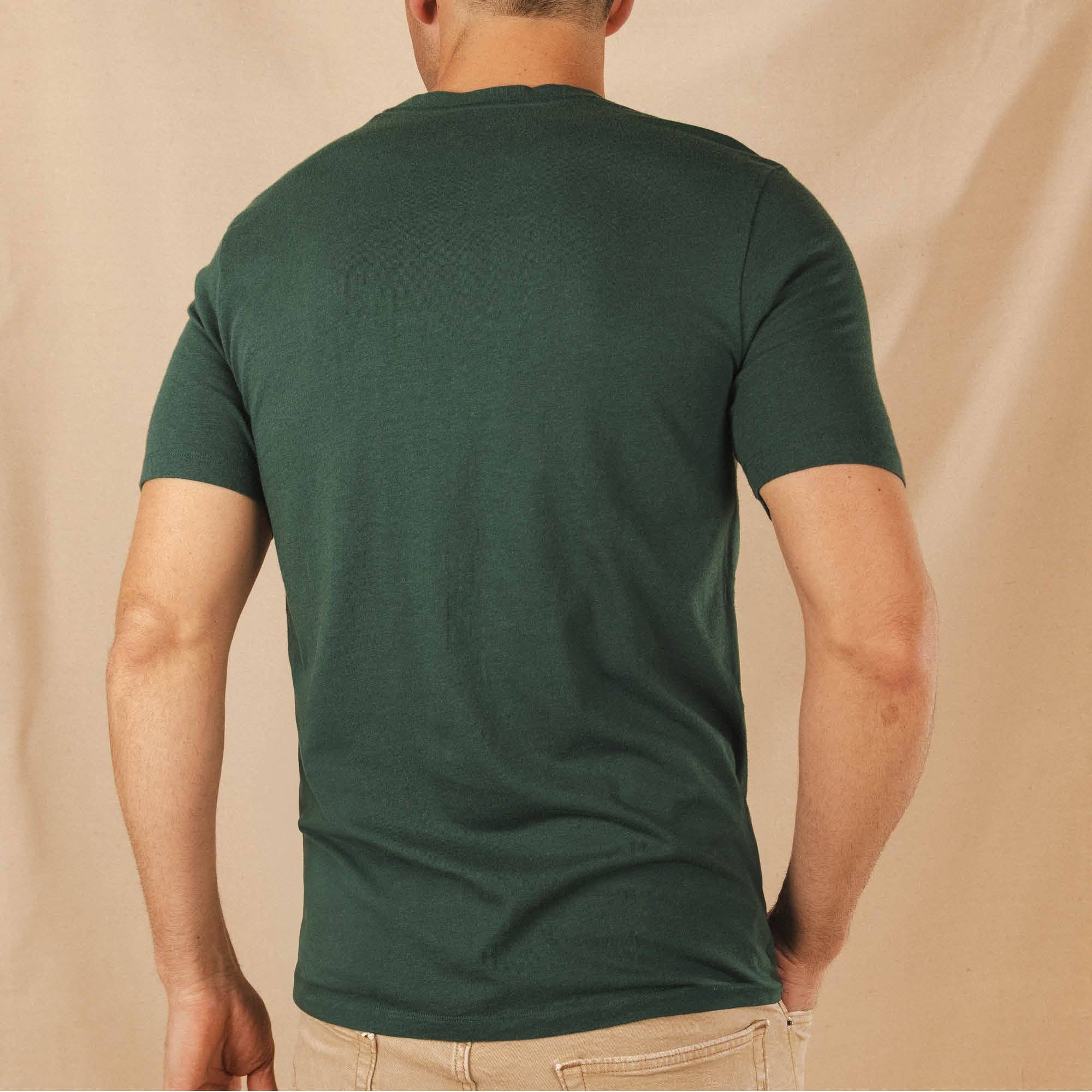 Shinesty, Inc - Wholesale T-Shirt - Men's - The Bistro | Forest Green Everyman™ T Shirt2