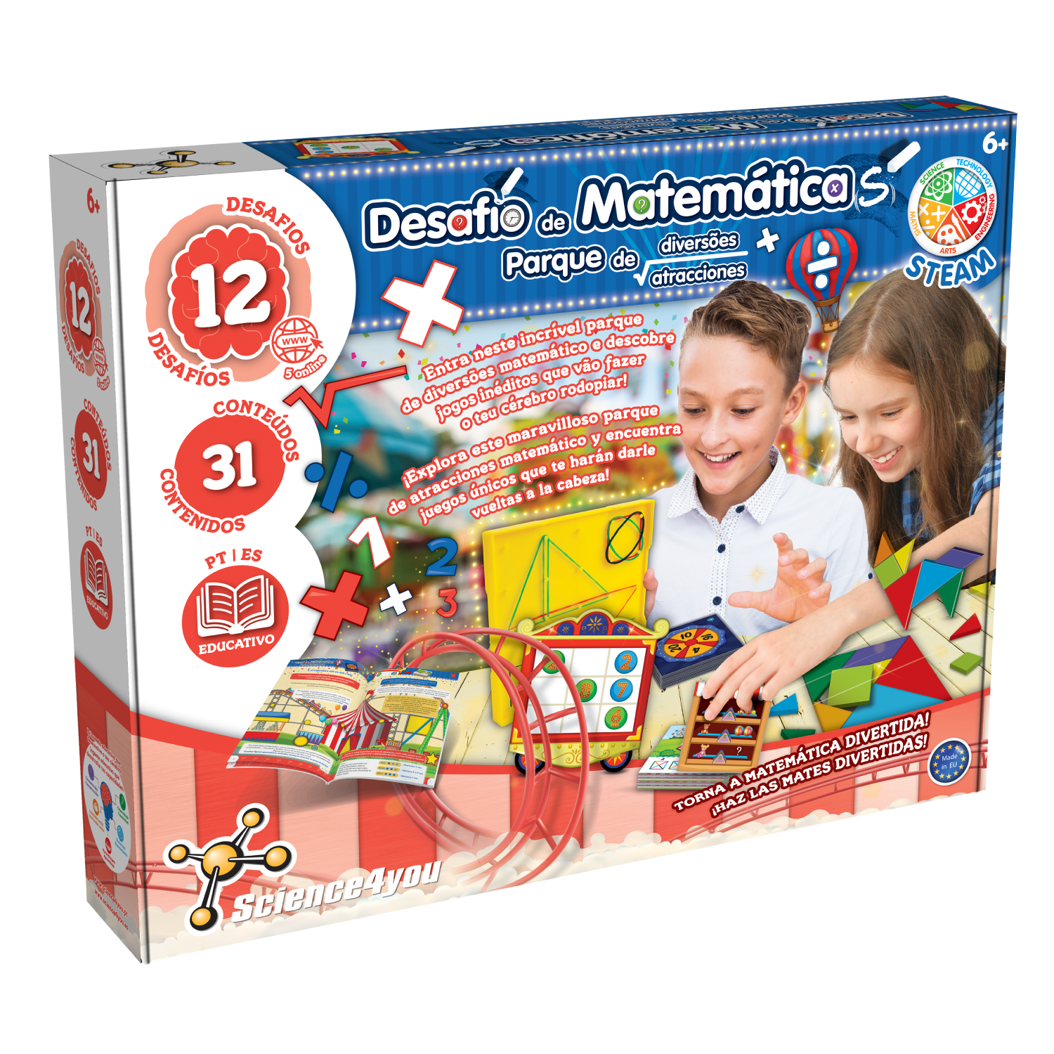 Science4you - Wholesale Brain Game - Kids - Maths Challenge - Maths Game for Kids (in 7 languages)8