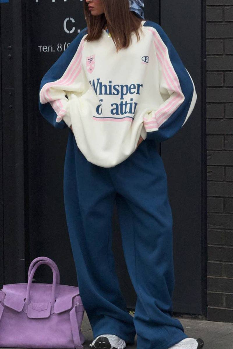 Mccolin - Venta al por mayor Conjunto de ropa cómoda - Mujer - Conjunto de Pantalones Informales con Estampado de Logo0