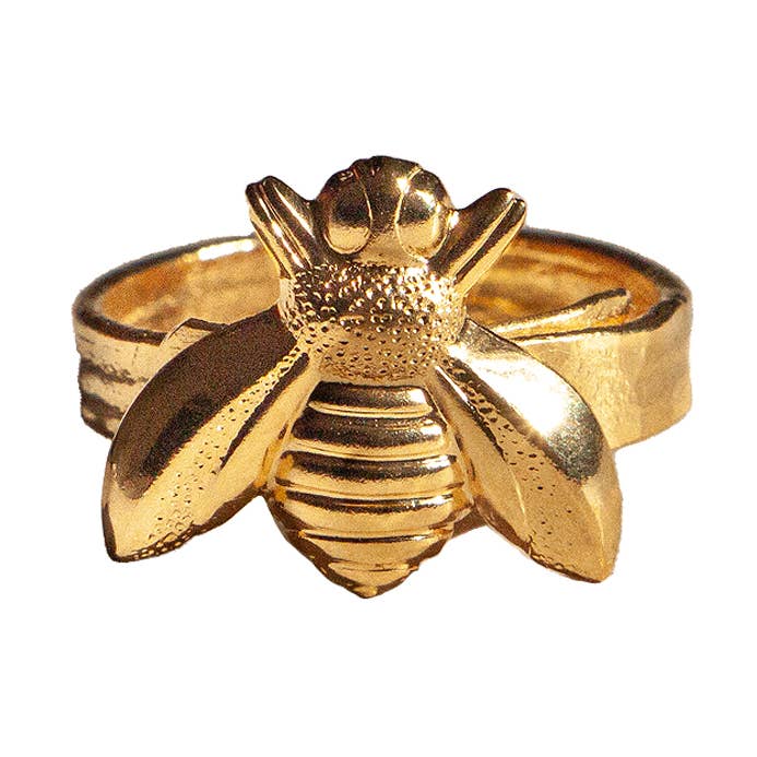 Anello a forma di ape in oro inossidabile Masselin, idea regalo per la vendita all'ingrosso da parte di Lotta Djossou Paris