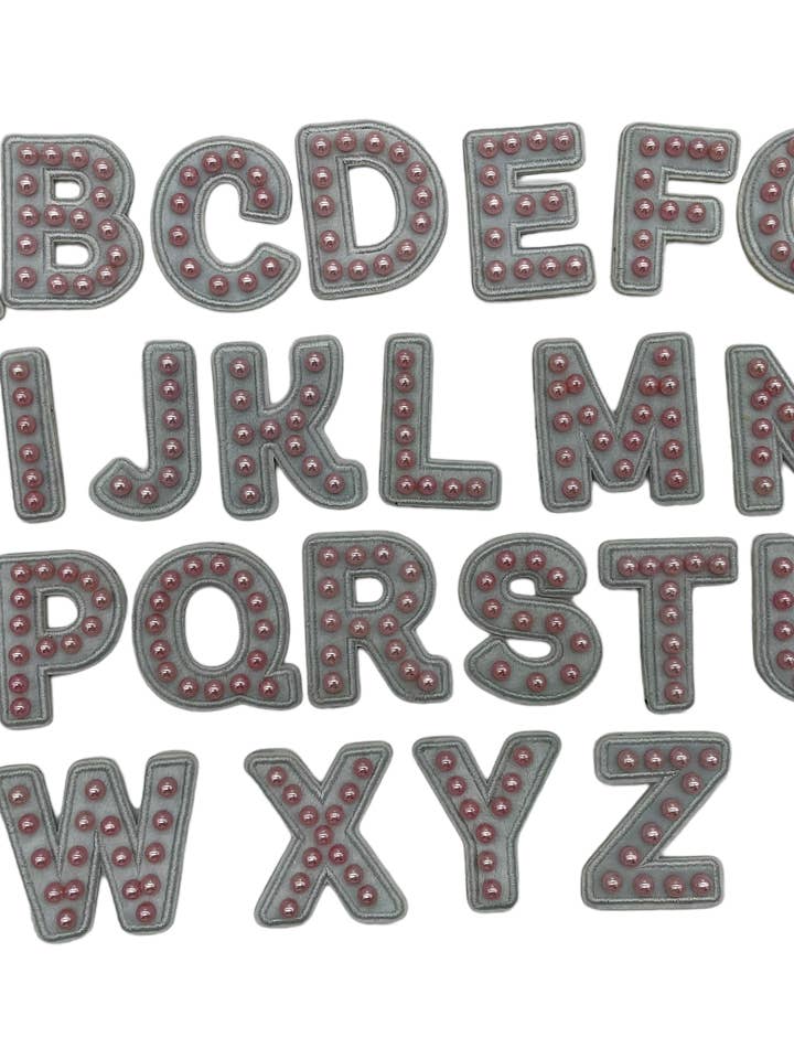 Pearl Letters Blanc 6CM - Autocollant adhésif pour la vente par EMO & CO.