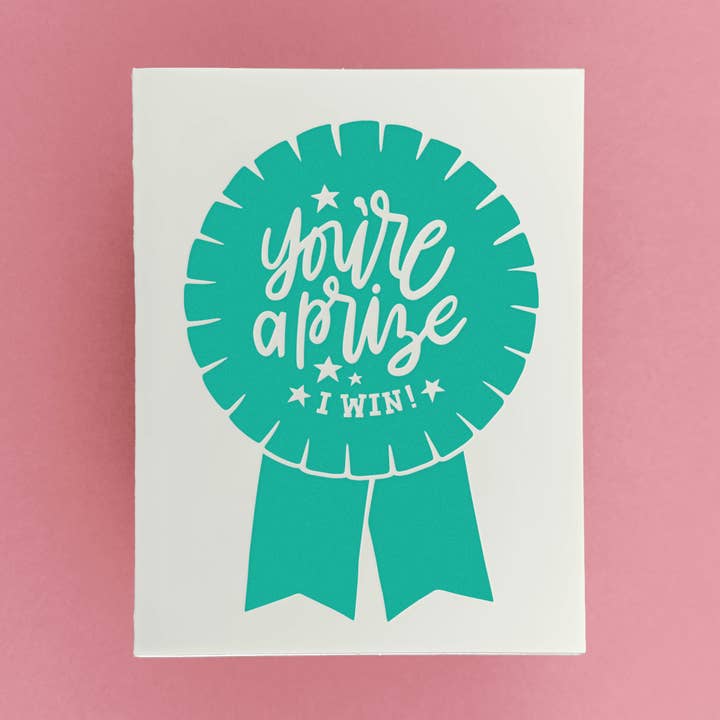 És um Prémio | Cartão de Amor Letterpress por atacado de Friendly Fire Paper