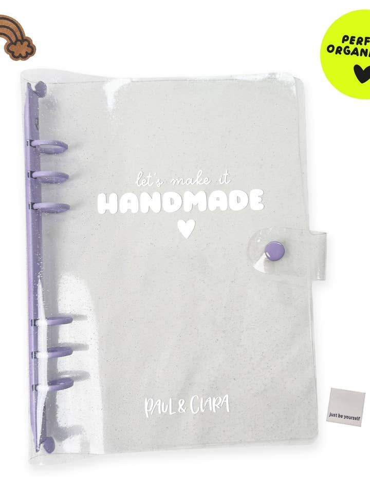 *Special Edition* Tüddelalbum - Purple Glitter *A5* for wholesale by Paul und Clara