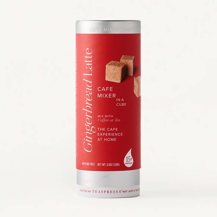 TEASPRESSA | LUXE Mixer Cube - Wholesale Drink Mix - Gingerbread Latte Cafe Mixer Tallboy0